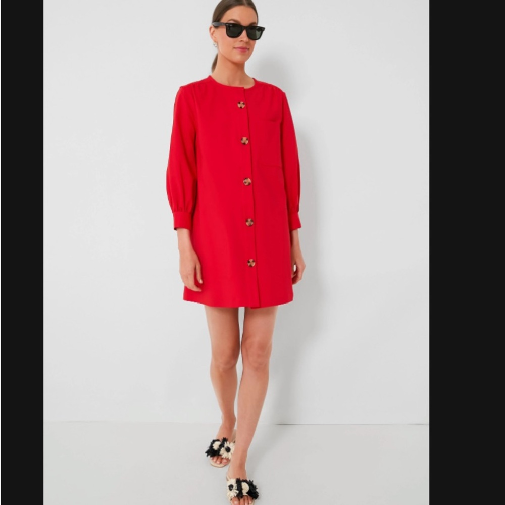 Tuckernuck Blake Red Button-Down Dress